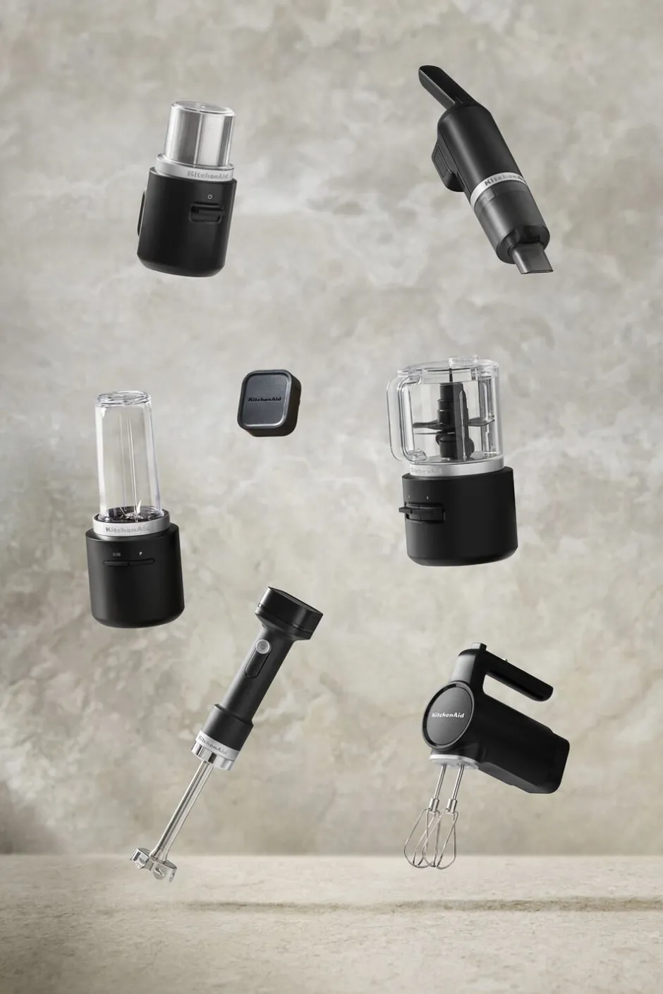 Køkkenmaskiner<KitchenAid Go Stavblender Sort