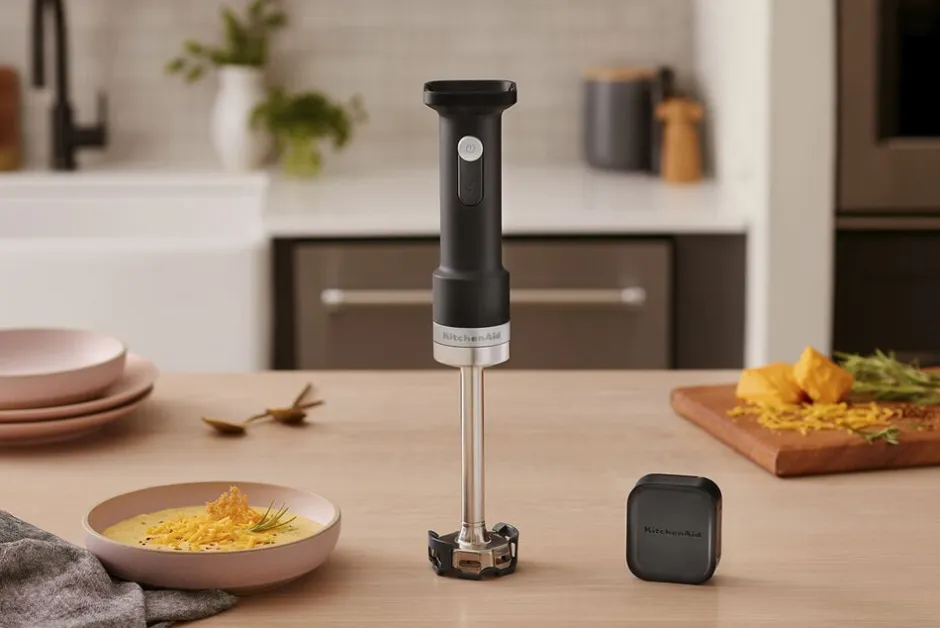Køkkenmaskiner<KitchenAid Go Stavblender Sort