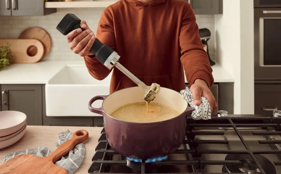 Køkkenmaskiner<KitchenAid Go Stavblender Sort