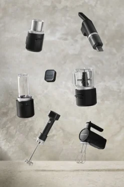 Køkkenmaskiner<KitchenAid Go Stavblender Sort