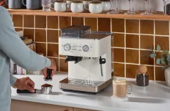 Kaffe & Te<KitchenAid halvautomatisk espressomaskine-5KES6551EPL