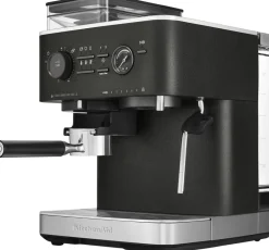 Kaffe & Te<KitchenAid halvautomatisk espressomaskine-5KES6551EBK