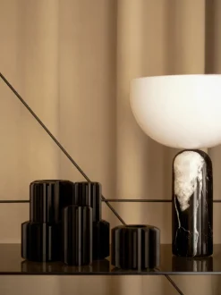 Bordlamper<New Works Kizu Table Lamp, Black marble, Small