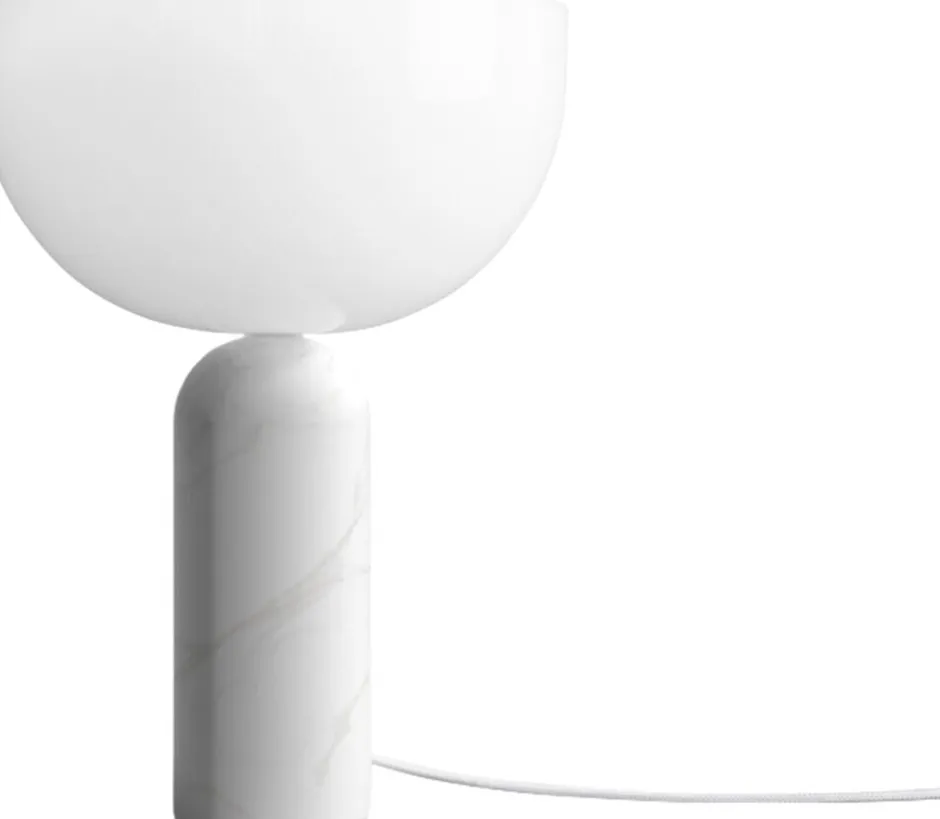Bordlamper<New Works Kizu Table Lamp Small White marble