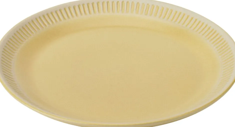 Tallerkener<Knabstrup Keramik Knabstrup Colorit, tallerken, gul, Ø19 cm
