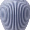 Vaser & Urtepotteskjulere<Knabstrup Keramik Knabstrup, vase, riller lavendelblå, 27 cm