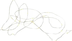Lyskæder<Sirius Knirke , Clear/Silver , 7,9m+3m
