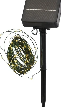 Elektriske Julelys<Sirius Knirke Solar 160L, 15,9m+2m, Green