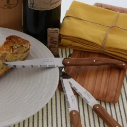 Bestik<Jean Dubost Knive oliventræ, 6stk Laguiole