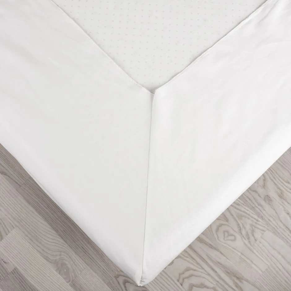 Sengetøj & Lagner<Night & Day Økologisk kuvertlagen, percale - GOTS, Hvid