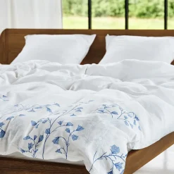 Sengetøj & Lagner<Nordisk Tekstil Økologisk sengelinned Klokkeblomst hvid - GOTS