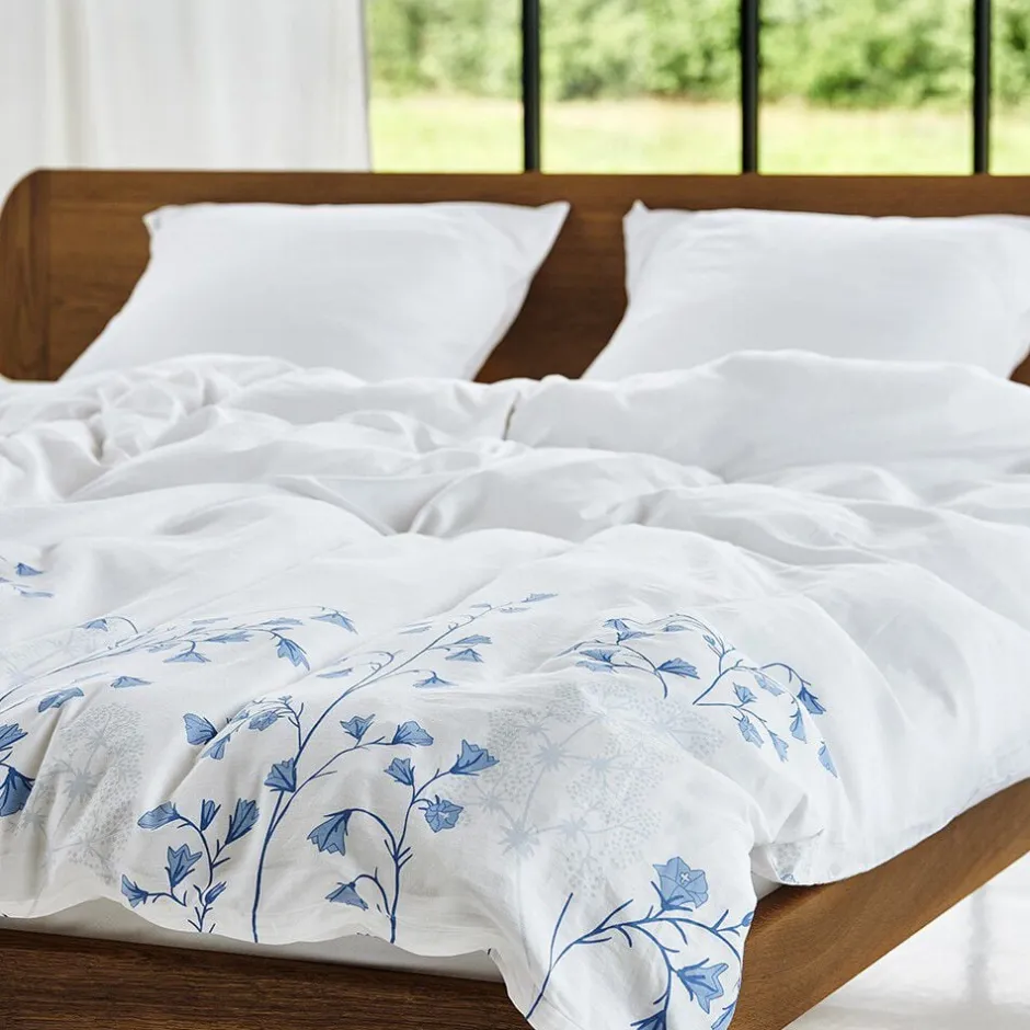 Sengetøj & Lagner<Nordisk Tekstil Økologisk sengelinned Klokkeblomst hvid - GOTS
