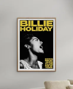 Plakater & Rammer<Poster & Frame Kristian Højland - Billie Holiday- Canary Flerfarvet