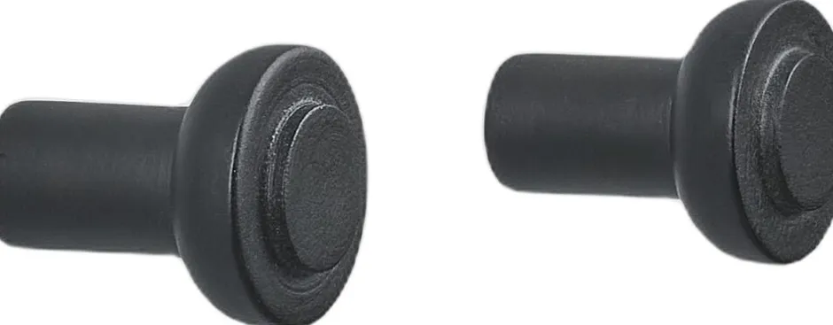 Knager & Knagerækker<Zone Krog Sensu 2,5 x 3 cm 2 stk. Black Birk