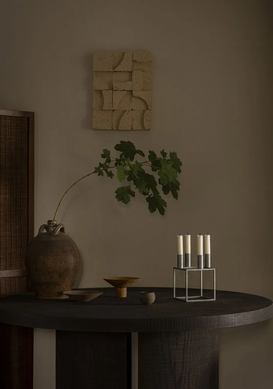 Lys & Lysestager|Adventsstager<Audo Copenhagen Kubus 4 - Zinc