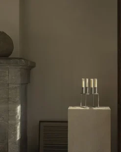 Lys & Lysestager|Adventsstager<Audo Copenhagen Kubus 4 - Zinc
