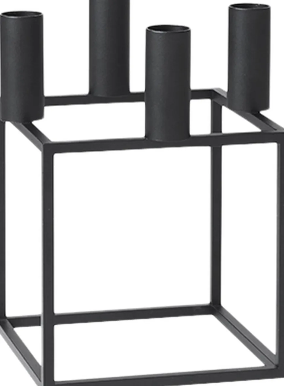 Adventsstager<Audo Copenhagen Kubus 4, Candle Holder, Black
