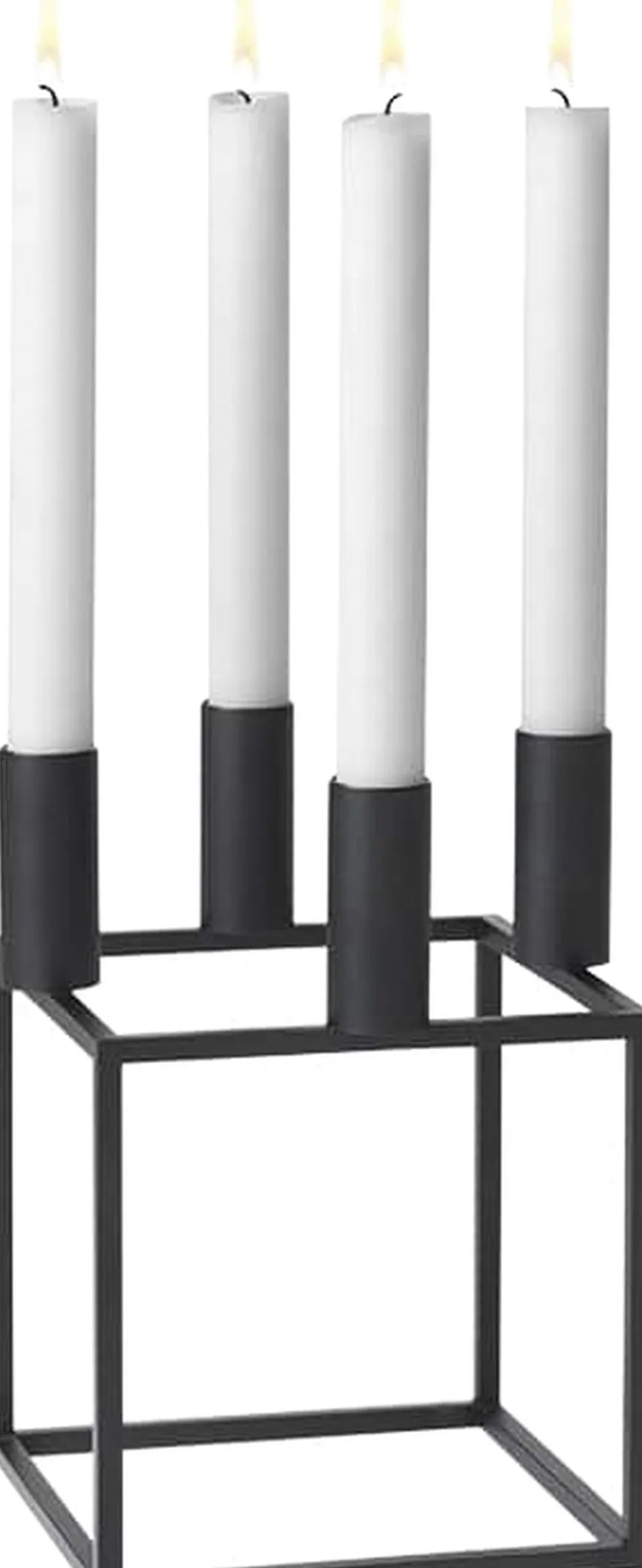 Adventsstager<Audo Copenhagen Kubus 4, Candle Holder, Black