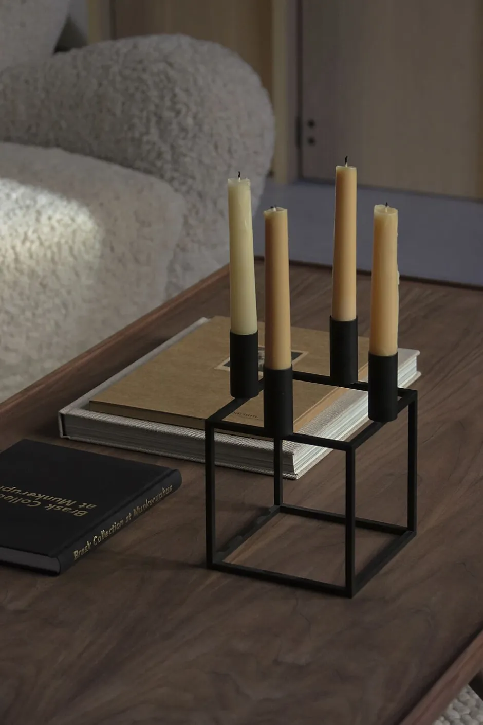 Adventsstager<Audo Copenhagen Kubus 4, Candle Holder, Black