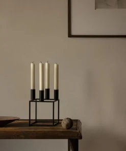 Adventsstager<Audo Copenhagen Kubus 4, Candle Holder, Black