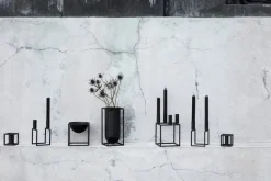 Lys & Lysestager<Audo Copenhagen Kubus 1, Candle Holder, Black