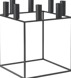 Lys & Lysestager<Audo Copenhagen Kubus 8, Candle Holder, Black