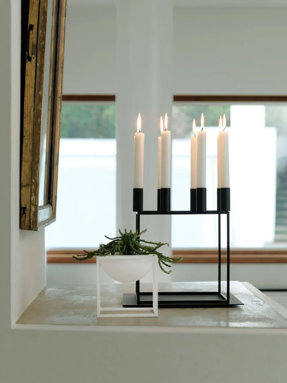 Lys & Lysestager<Audo Copenhagen Kubus 8, Candle Holder, Black