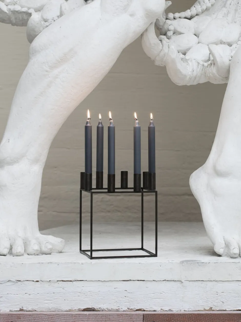Lys & Lysestager<Audo Copenhagen Kubus 8, Candle Holder, Black
