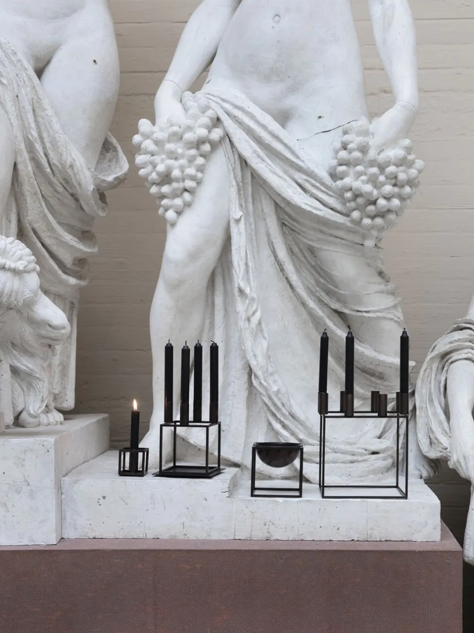 Lys & Lysestager<Audo Copenhagen Kubus 8, Candle Holder, Black