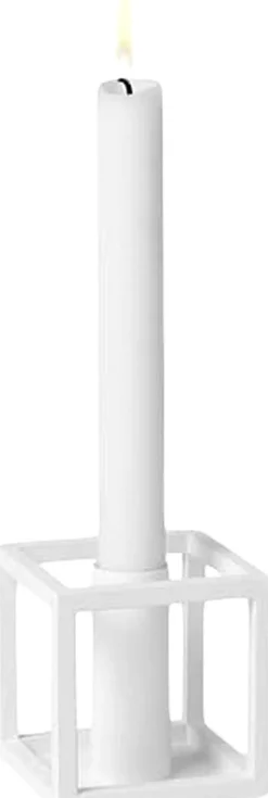 Lys & Lysestager<Audo Copenhagen Kubus 1, Candle Holder, White