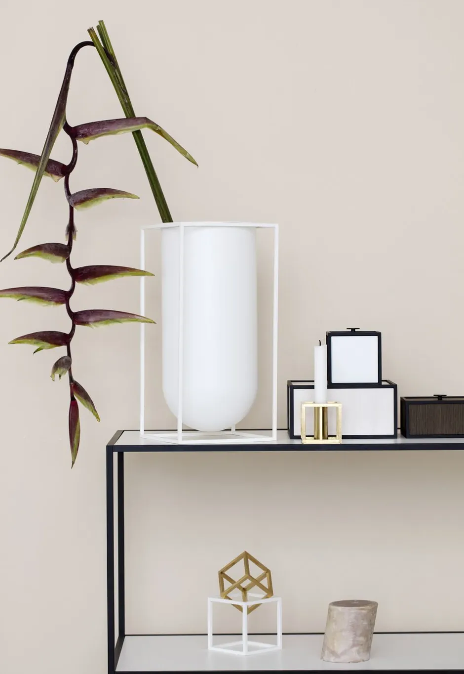 Lys & Lysestager<Audo Copenhagen Kubus 1, Candle Holder, White