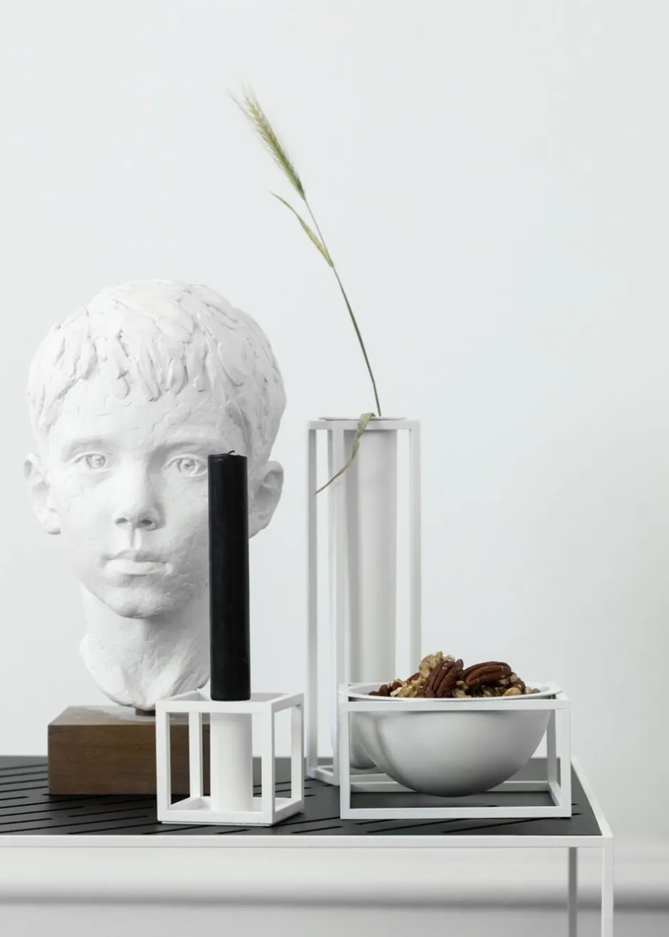 Lys & Lysestager<Audo Copenhagen Kubus 1, Candle Holder, White
