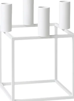 Lys & Lysestager|Adventsstager<Audo Copenhagen Kubus 4, Candle Holder, White