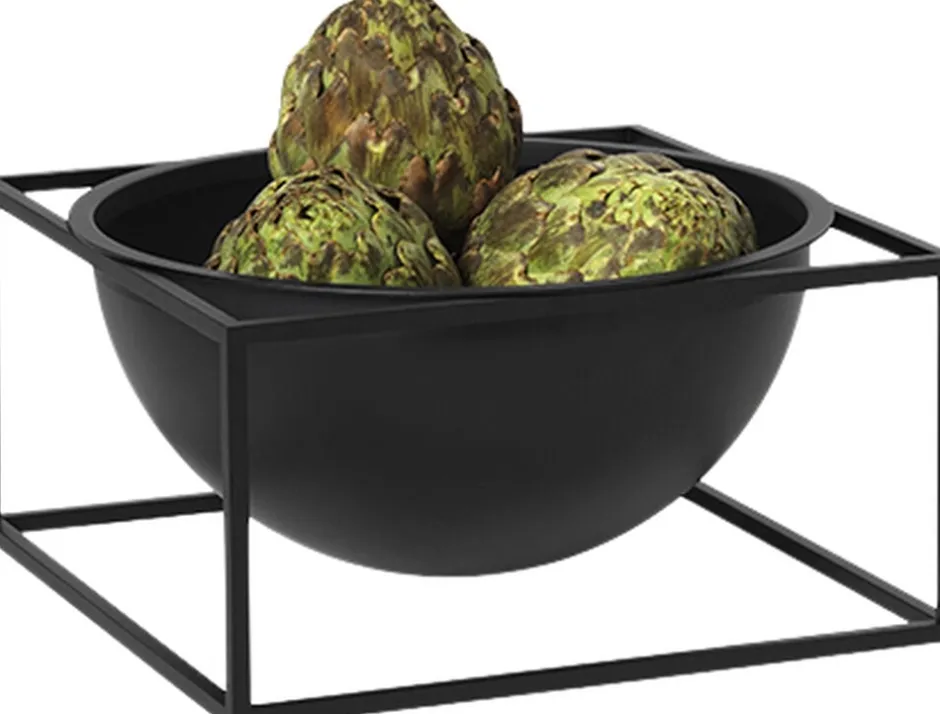 Vaser & Urtepotteskjulere|Møbler<Audo Copenhagen Kubus Bowl centerpiece, Large, Blac