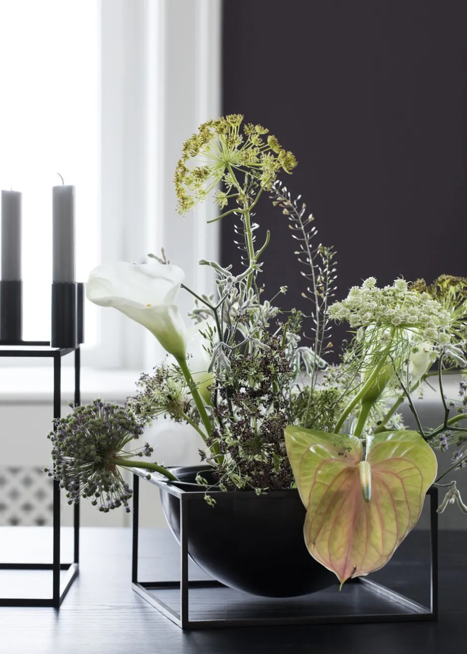 Vaser & Urtepotteskjulere|Møbler<Audo Copenhagen Kubus Bowl centerpiece, Large, Blac