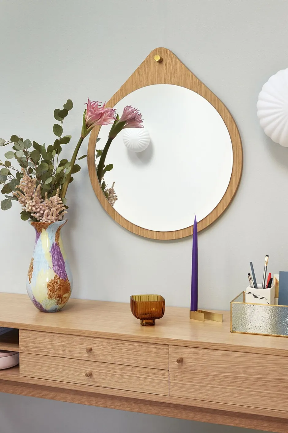 Væglamper<Hübsch Kumu Wall Lamp Ø25