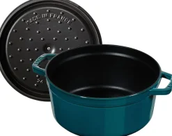 Gryder & Pander<Staub La Cocotte Cocotte 26 cm / 5,25 l, Rund, La-Mer-Turkis-Blågr