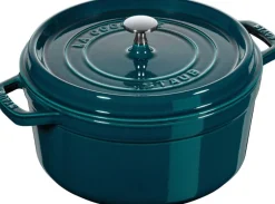 Gryder & Pander<Staub La Cocotte Cocotte 26 cm / 5,25 l, Rund, La-Mer-Turkis-Blågr