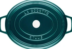 Gryder & Pander<Staub La Cocotte Cocotte 33 cm / 6,75 l, Oval, La-Mer-Turkis-Blågr