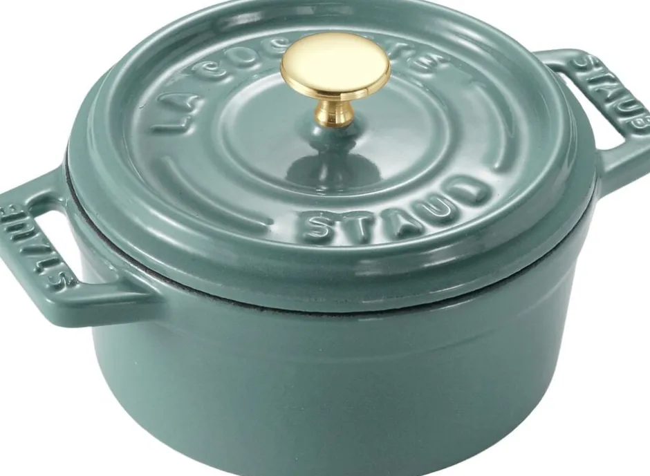 Gryder & Pander<Staub La Cocotte Mini Cocotte 10 cm, Rund, Eukalyptus, Støbejern