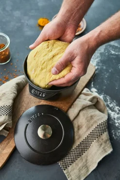 Gryder & Pander<Staub La Cocotte Ris Cocotte 16 cm / 1,75 l, Rund, Sort, Støbejern