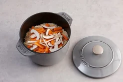 Gryder & Pander<Staub La Cocotte Ris Cocotte 16 cm / 1,75 l, Rund, Grafitgrå, Støb