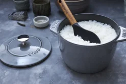 Gryder & Pander<Staub La Cocotte Ris Cocotte 16 cm / 1,75 l, Rund, Grafitgrå, Støb