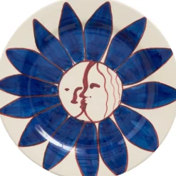 Tallerkener<Hay La Pittura Plate - Ø28,5 - Deep blue flower