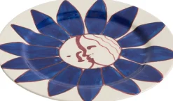 Tallerkener<Hay La Pittura Plate - Ø28,5 - Deep blue flower