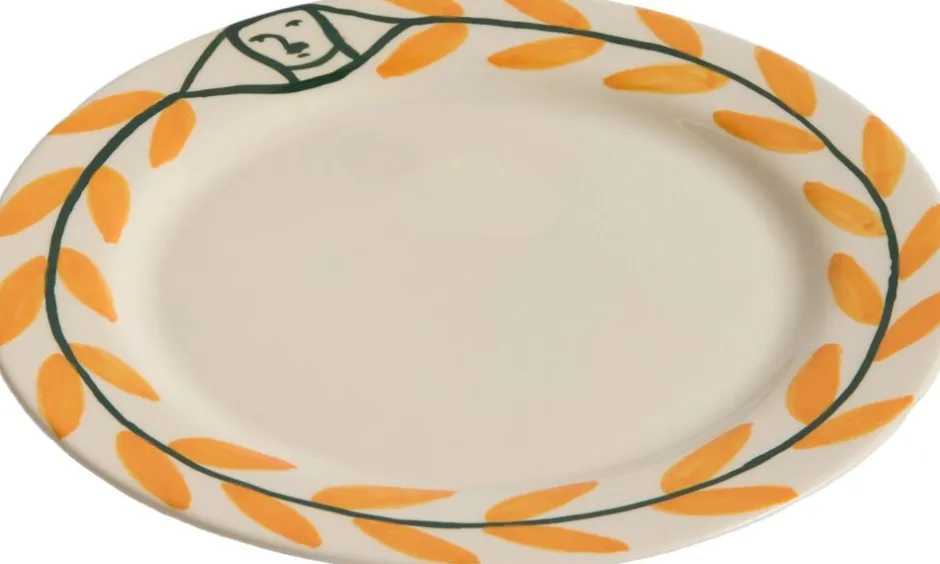 Tallerkener<Hay La Pittura Plate - Ø24 - Golden leaf