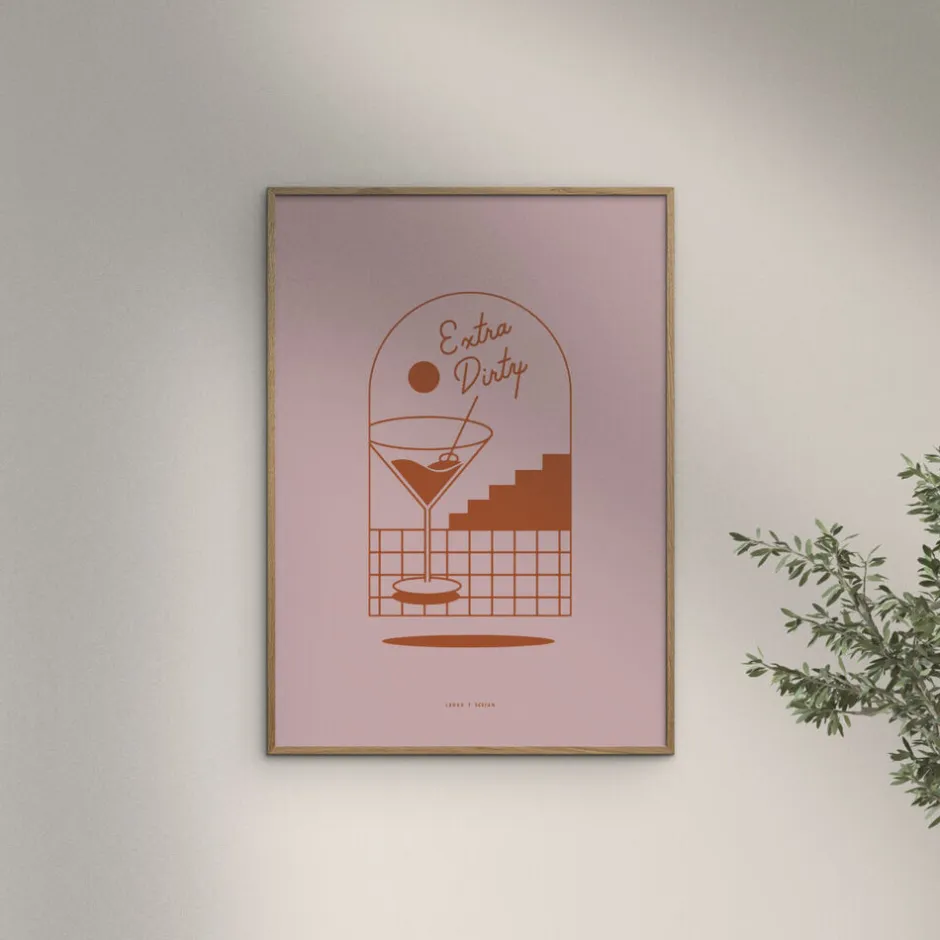 Plakater & Rammer<Poster & Frame Laura Thomsen - Martini Flerfarvet