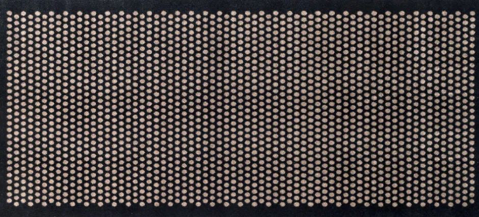 Gulvtæpper<Tica Copenhagen Løber 90x200 cm, dot sort/sand