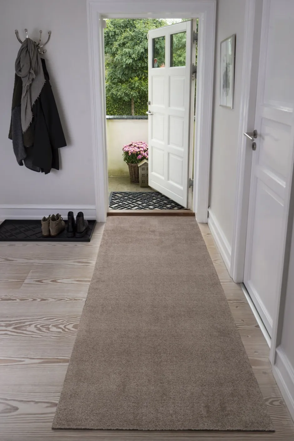 Gulvtæpper<Tica Copenhagen Løber 90x200 cm, sand/beige