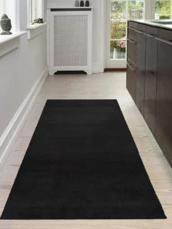 Gulvtæpper<Tica Copenhagen Løber 90x200 cm, sort